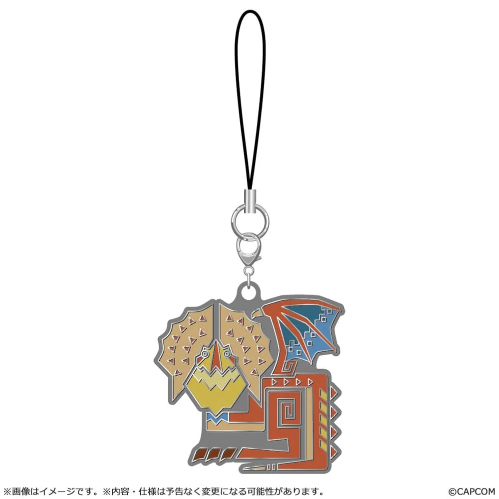 Monster Hunter Wilds Monster icon Metal Keychain - 1 Unidade Aleatória